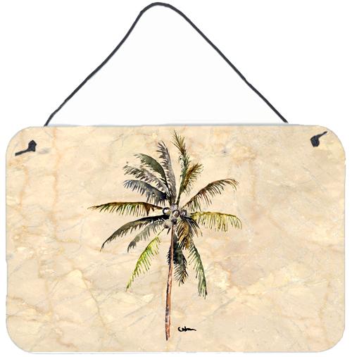 Palm Tree Aluminium Metal Wall or Door Hanging Prints by Caroline's Treasures