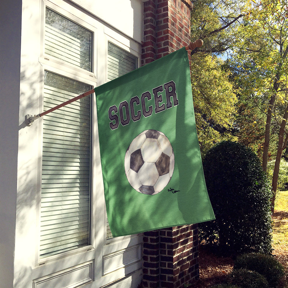 Soccer Flag Canvas House Size  the-store.com.