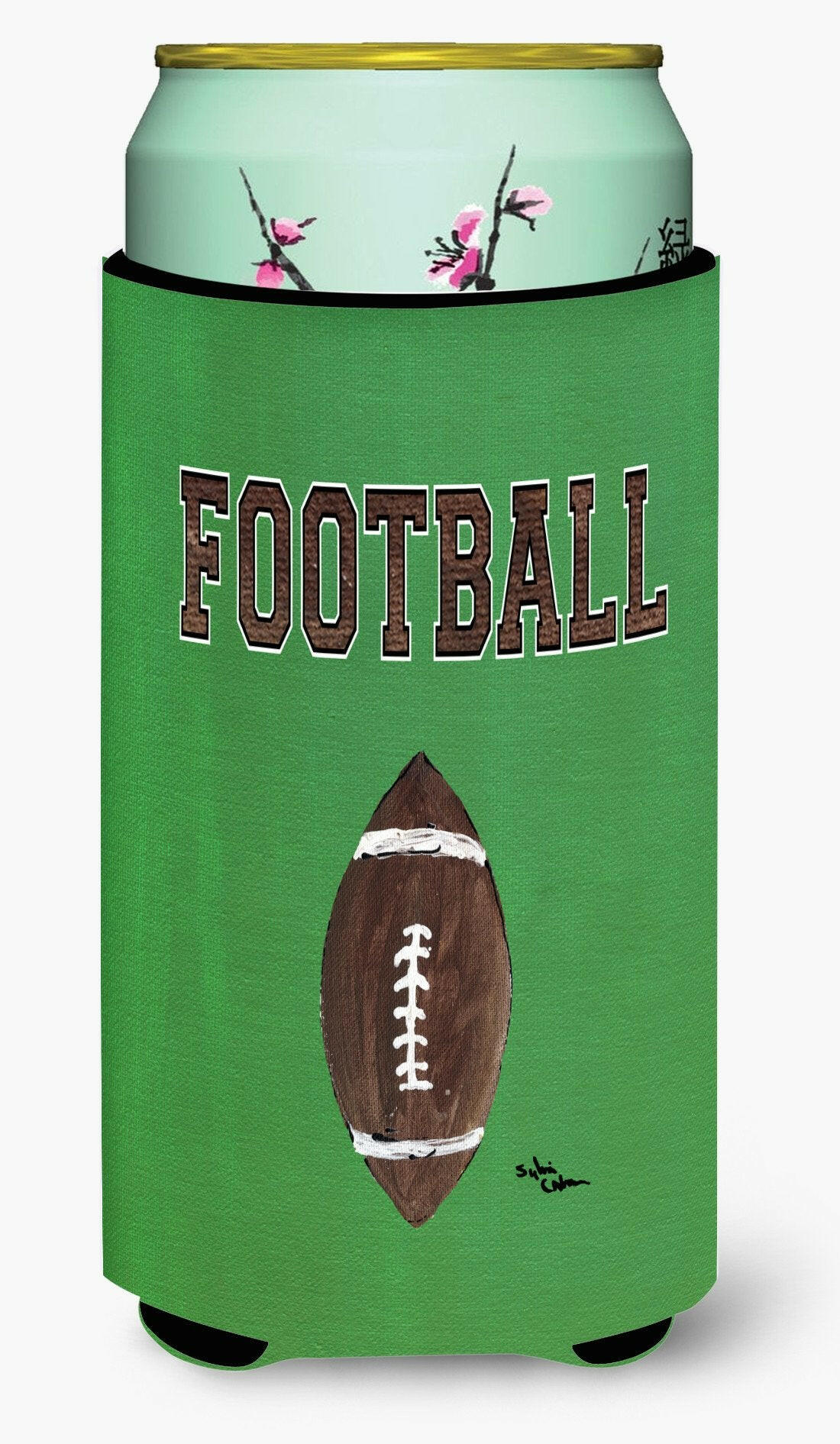 Football  Tall Boy Beverage Insulator Beverage Insulator Hugger by Caroline&#39;s Treasures