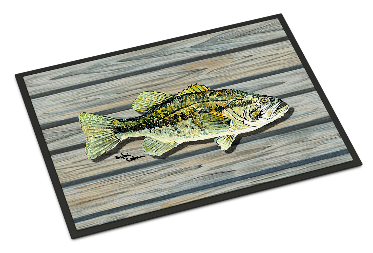 Fish Bass Small Mouth Indoor or Outdoor Mat 18x27 8493 Doormat - the-store.com