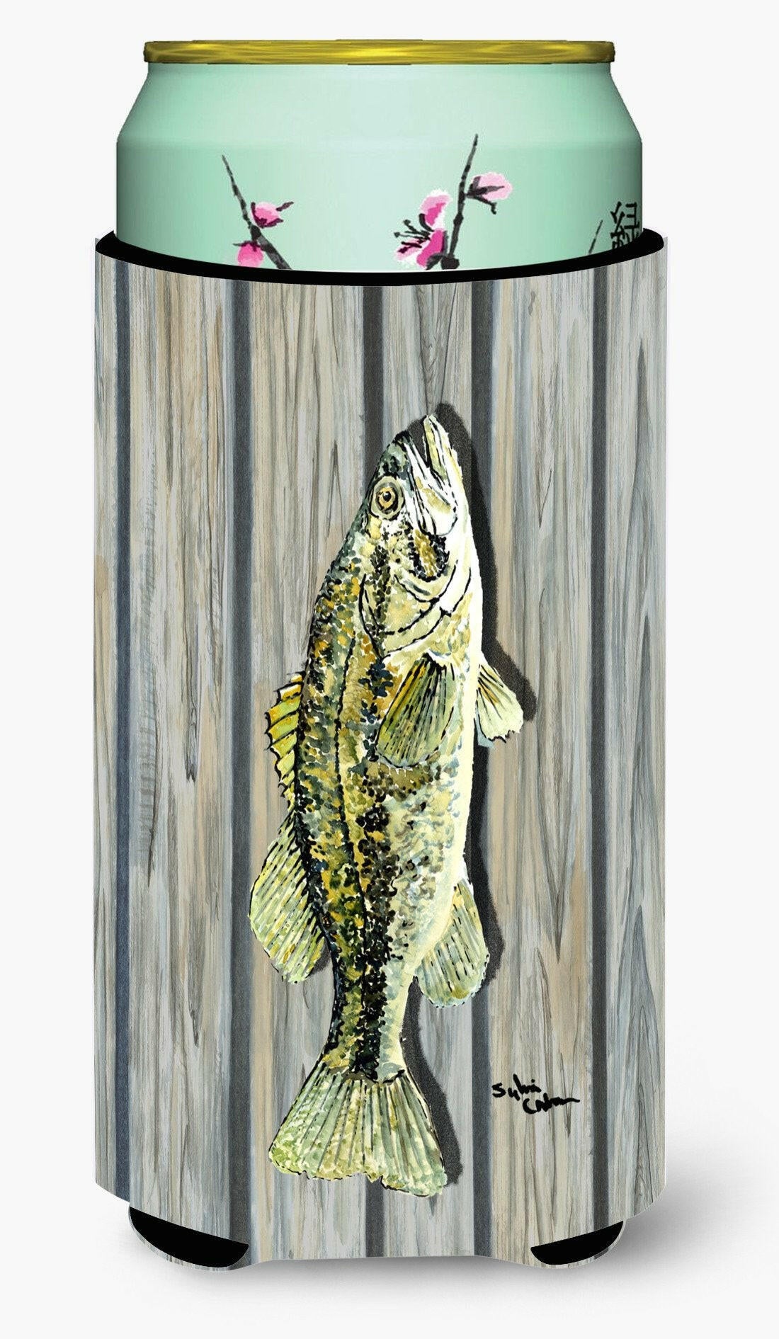 Fish Bass  Tall Boy Beverage Insulator Beverage Insulator Hugger by Caroline's Treasures