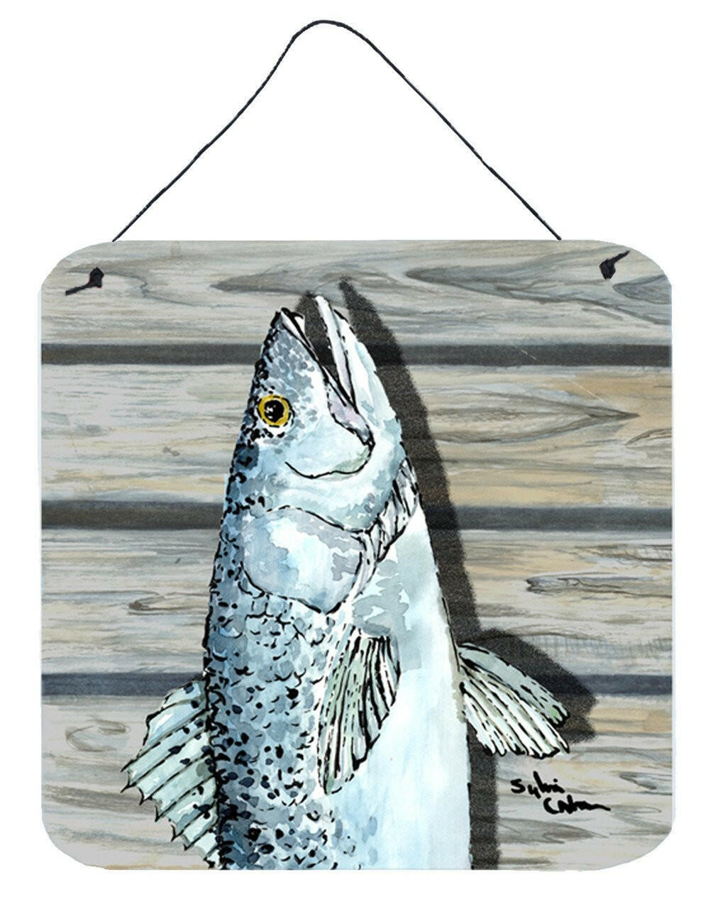 Trout Aluminium Metal Wall or Door Hanging Prints by Caroline's Treasures