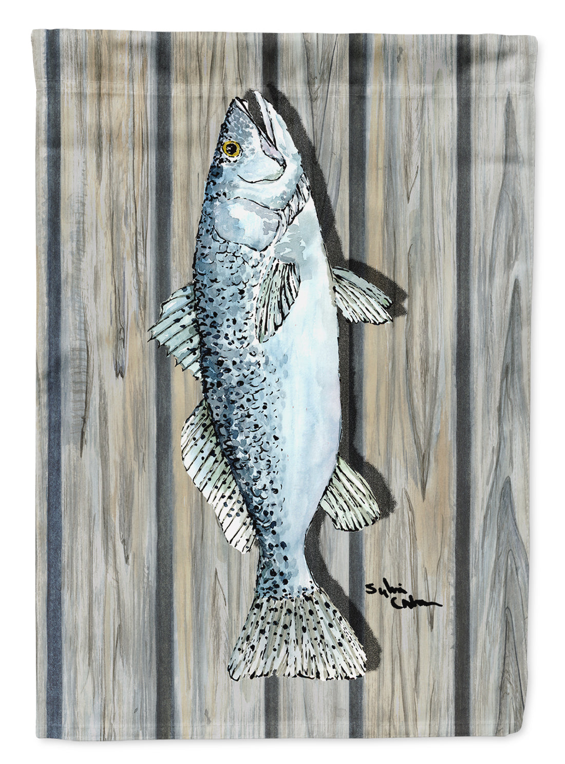 Fish Speckled Trout Flag Garden Size.