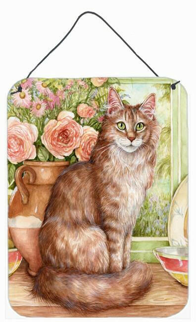 Maine Coon Cat by Debbie Cook Wall or Door Hanging Prints CDCO0236DS1216 by Caroline's Treasures