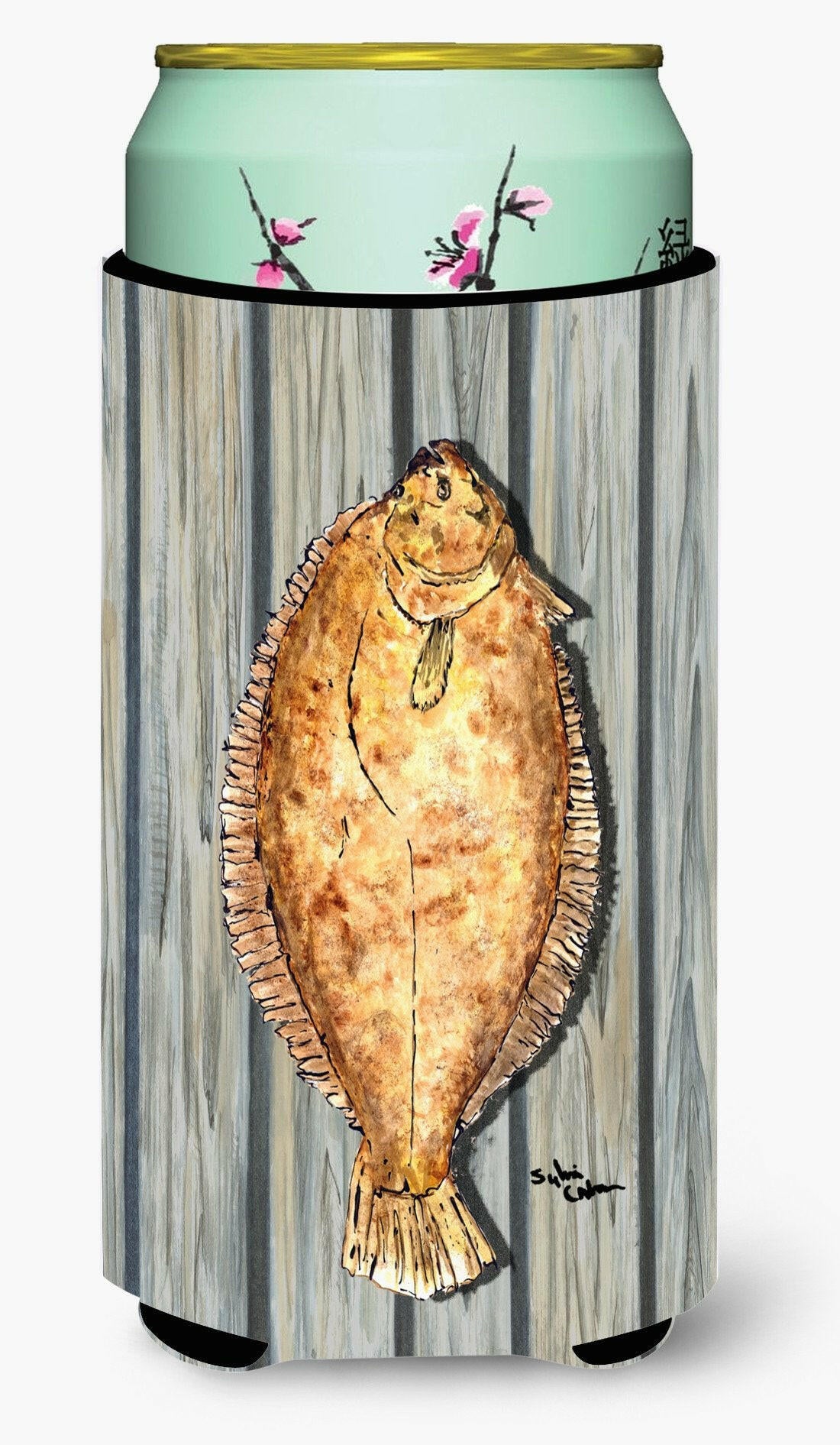 Fish Flounder  Tall Boy Beverage Insulator Beverage Insulator Hugger by Caroline's Treasures