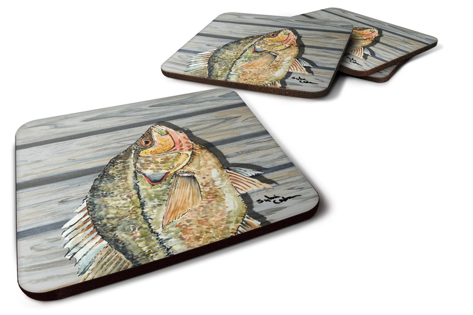 Set of 4 Croppie Foam Coasters - the-store.com