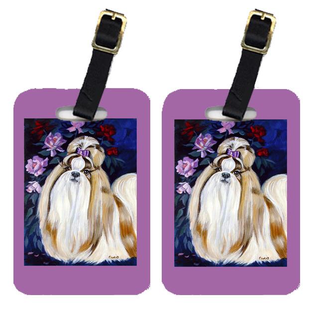 Pair of 2 Shih Tzu Luggage Tags by Caroline's Treasures