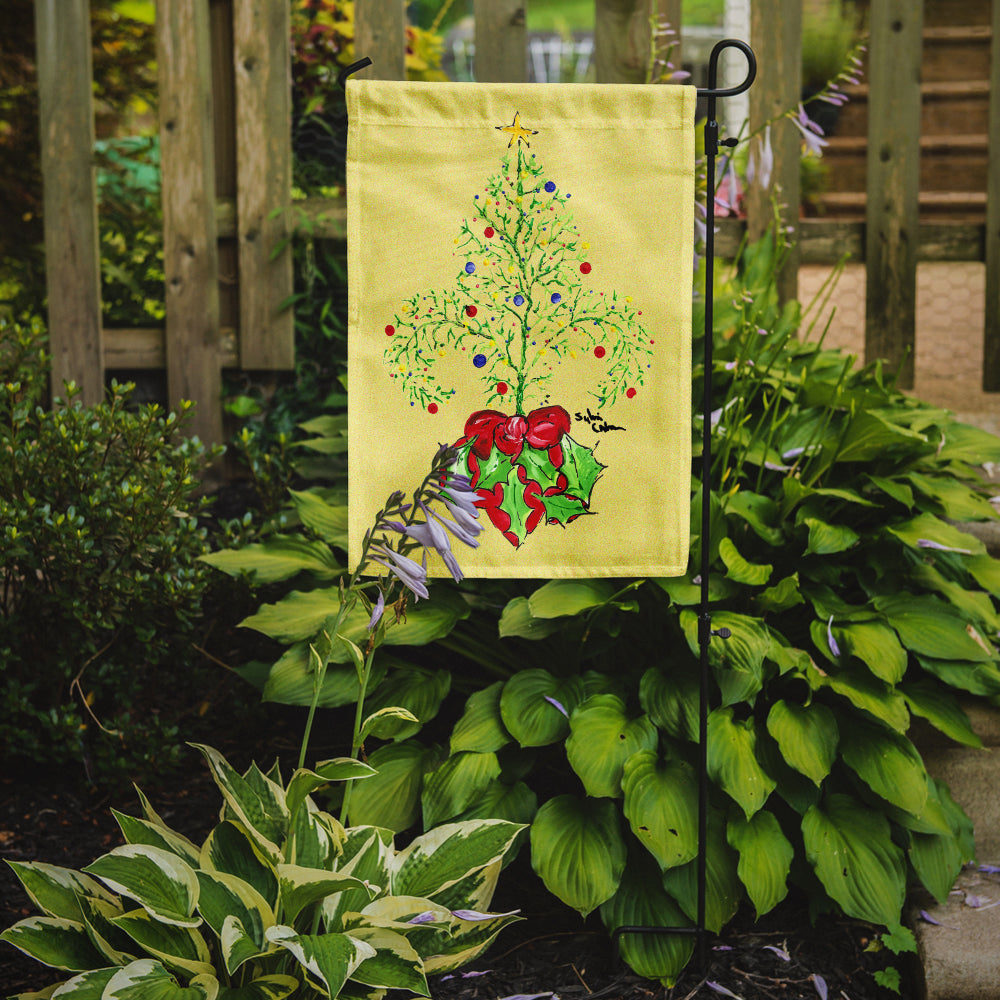 Christmas Tree Fleur de lis Flag Garden Size.