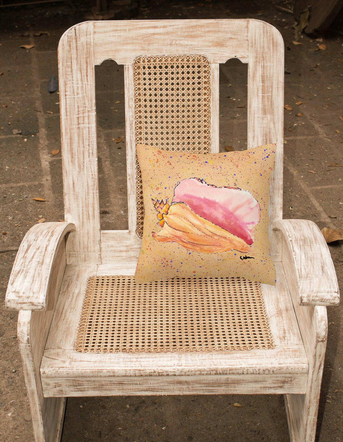 Shells Decorative   Canvas Fabric Pillow - the-store.com