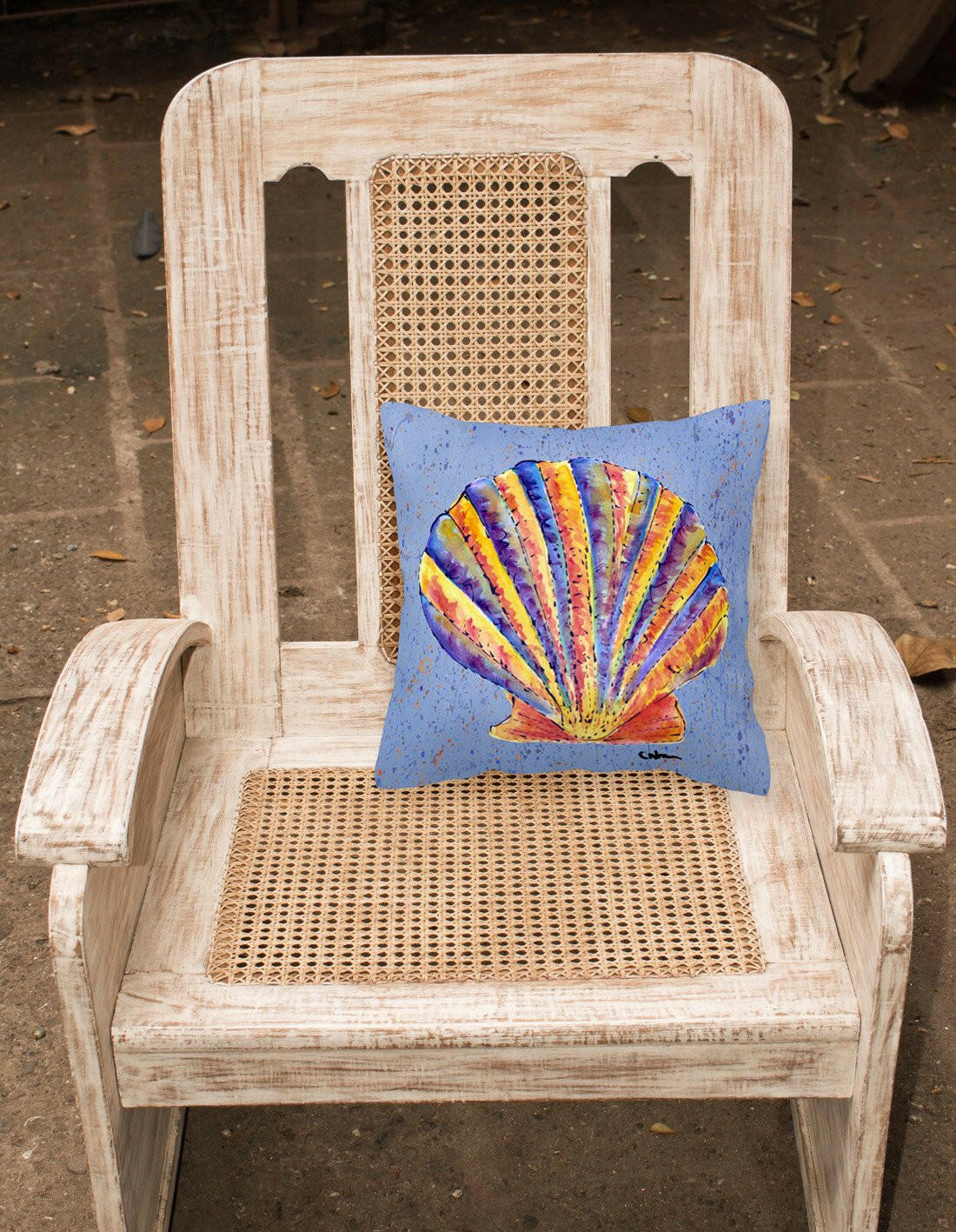 Shells Decorative   Canvas Fabric Pillow - the-store.com