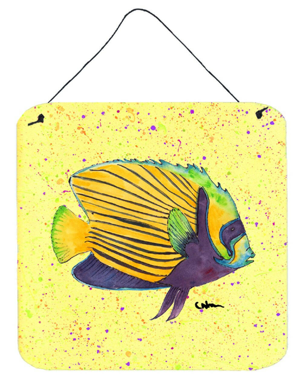 Tropical Fish Aluminium Metal Wall or Door Hanging Prints by Caroline's Treasures