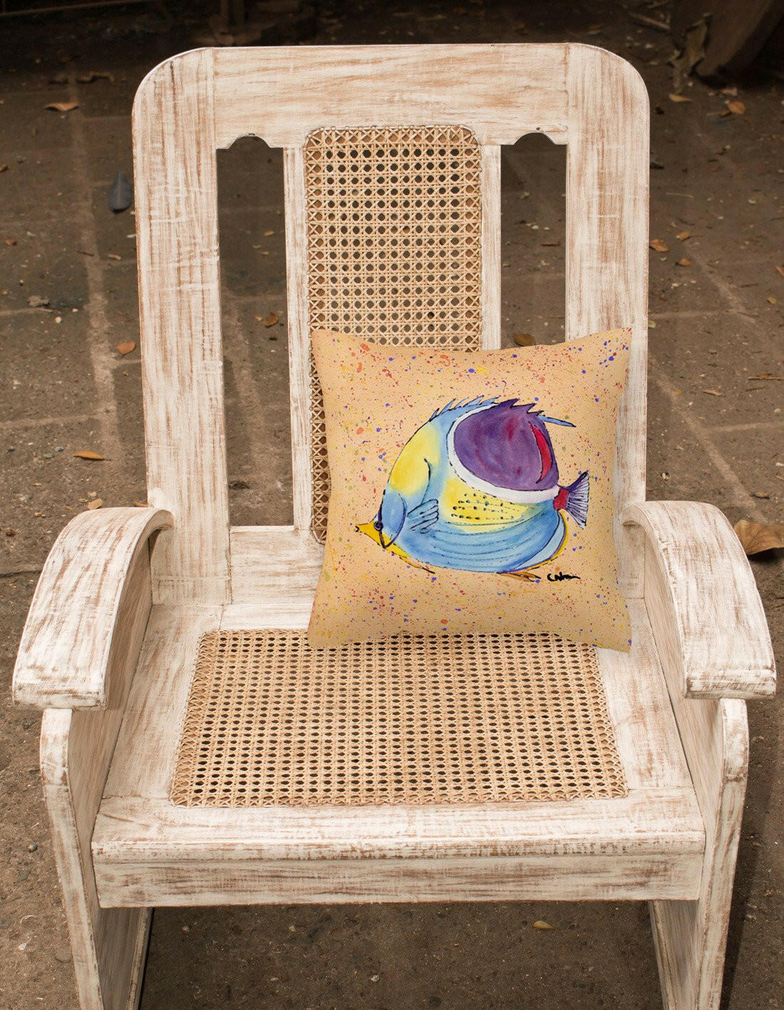 Tropical Fish Decorative   Canvas Fabric Pillow - the-store.com