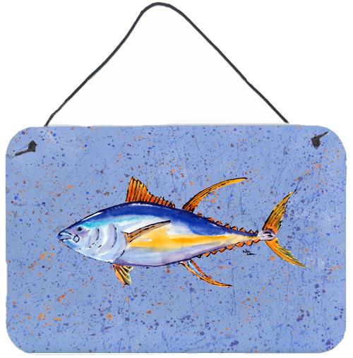 Tuna Fish Aluminium Metal Wall or Door Hanging Prints by Caroline&#39;s Treasures