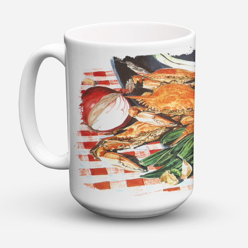 Crab Boil Dishwasher Safe Microwavable Ceramic Coffee Mug 15 ounce 8537CM15  the-store.com.