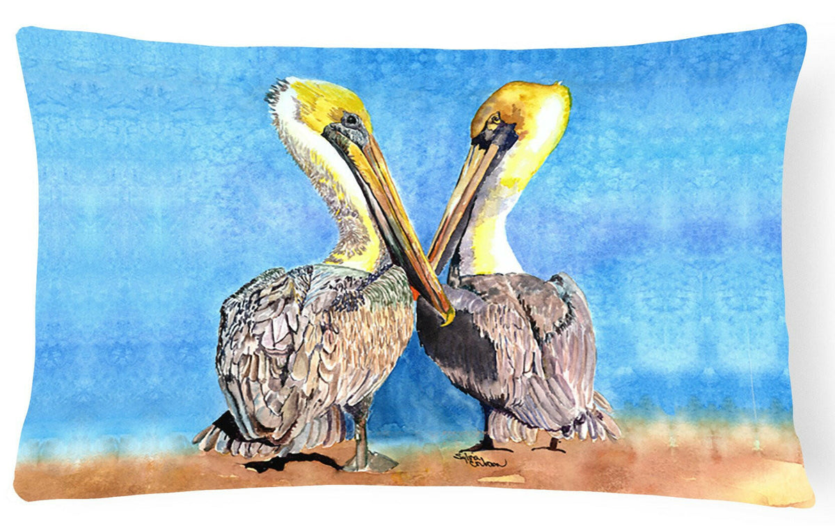 Pelican   Canvas Fabric Decorative Pillow by Caroline&#39;s Treasures