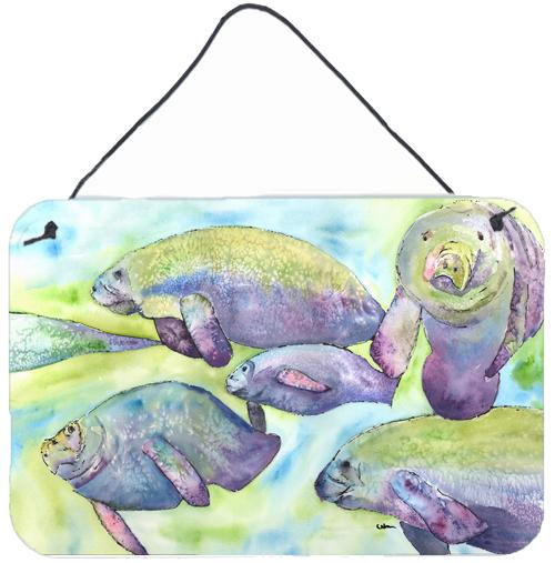 Manatee Indoor or Aluminium Metal Wall or Door Hanging Prints by Caroline's Treasures