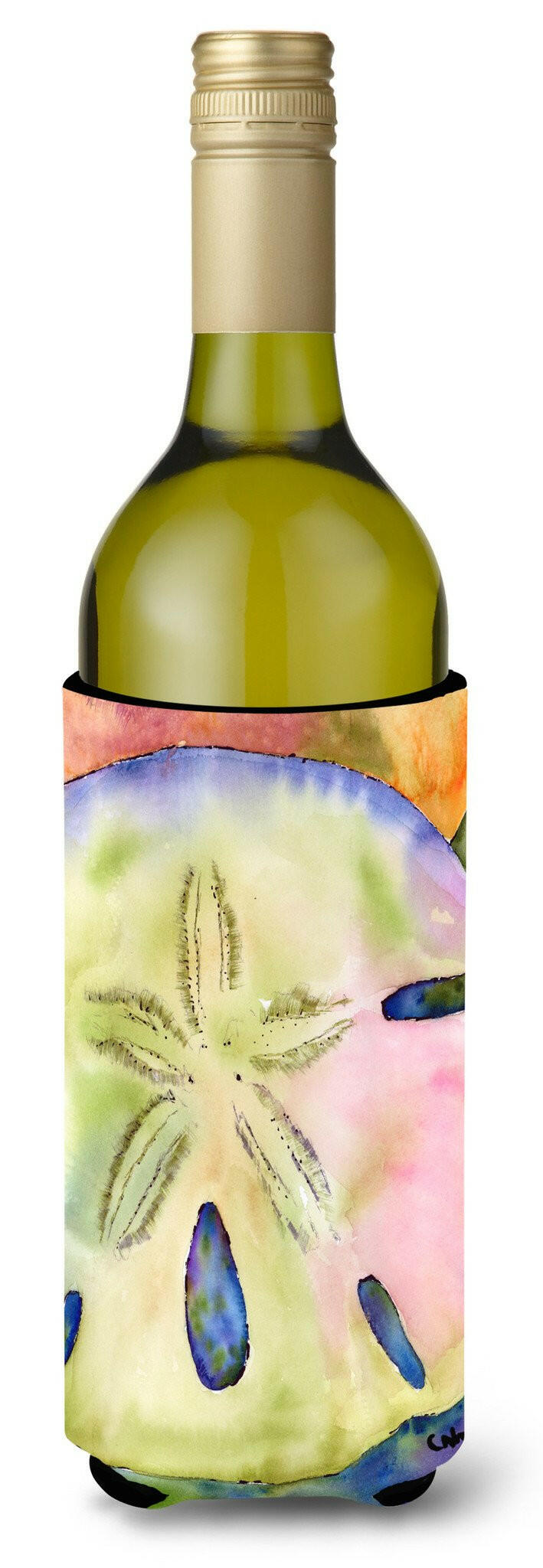 Sand Dollar Wine Bottle Beverage Insulator Beverage Insulator Hugger by Caroline's Treasures