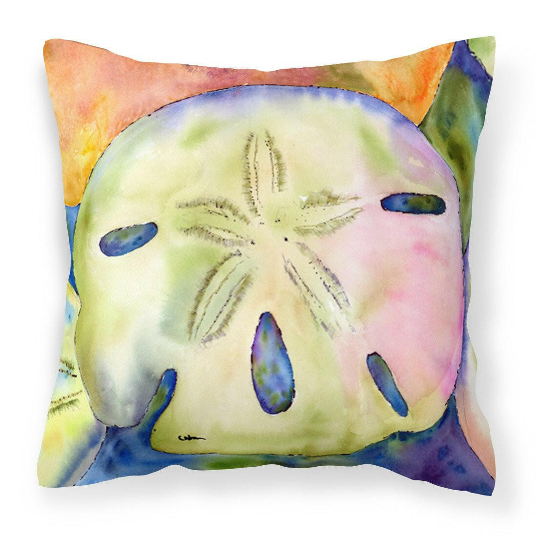 Sand Dollar Fabric Decorative Pillow 8545PW1414 - the-store.com