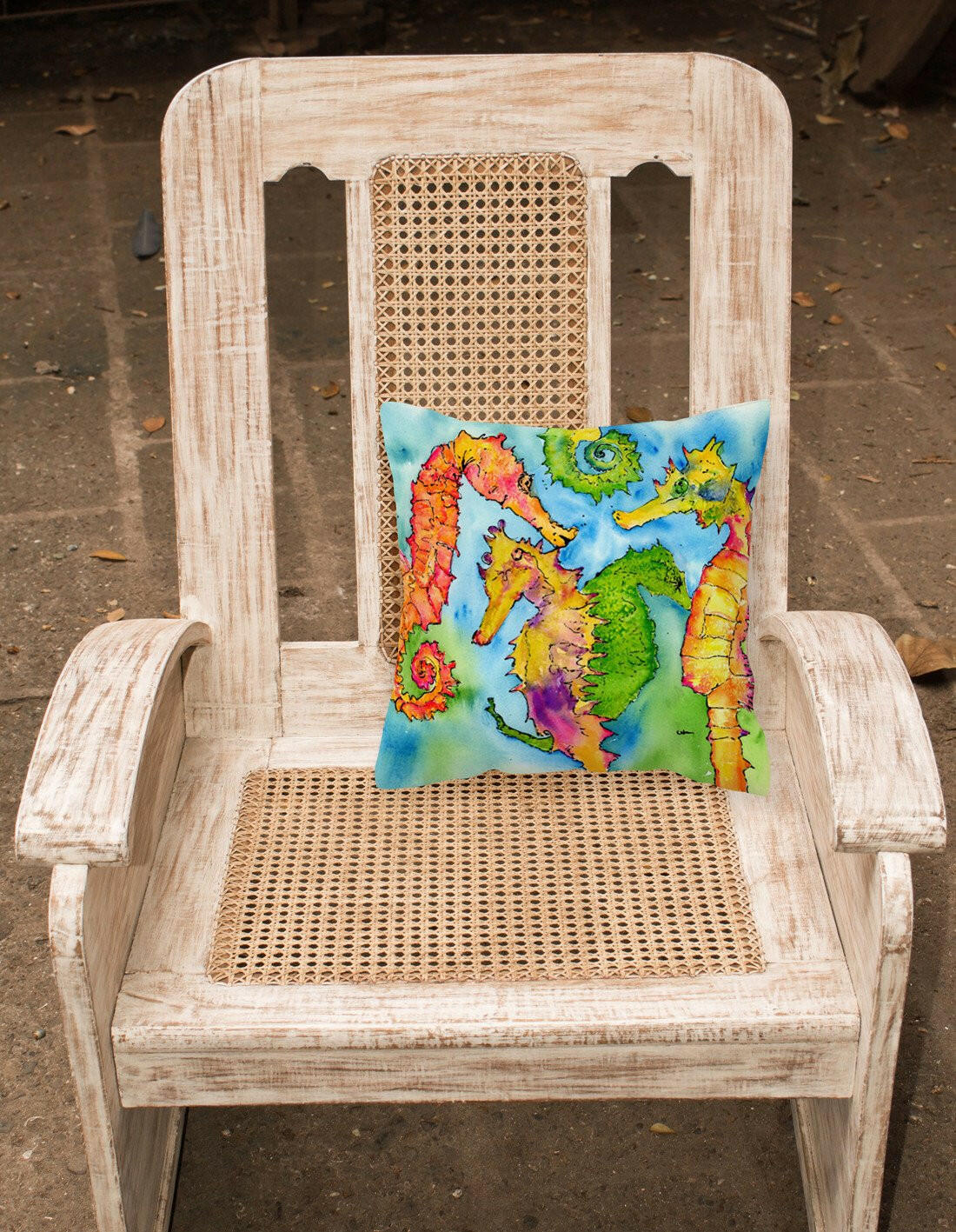 Seahorse Decorative   Canvas Fabric Pillow - the-store.com