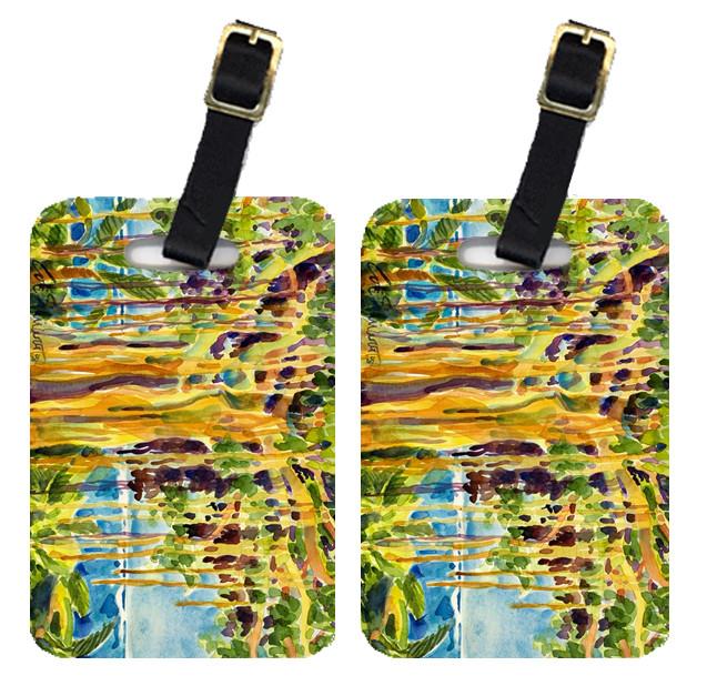 Pair of 2 Tree - Banyan Tree Luggage Tags by Caroline's Treasures