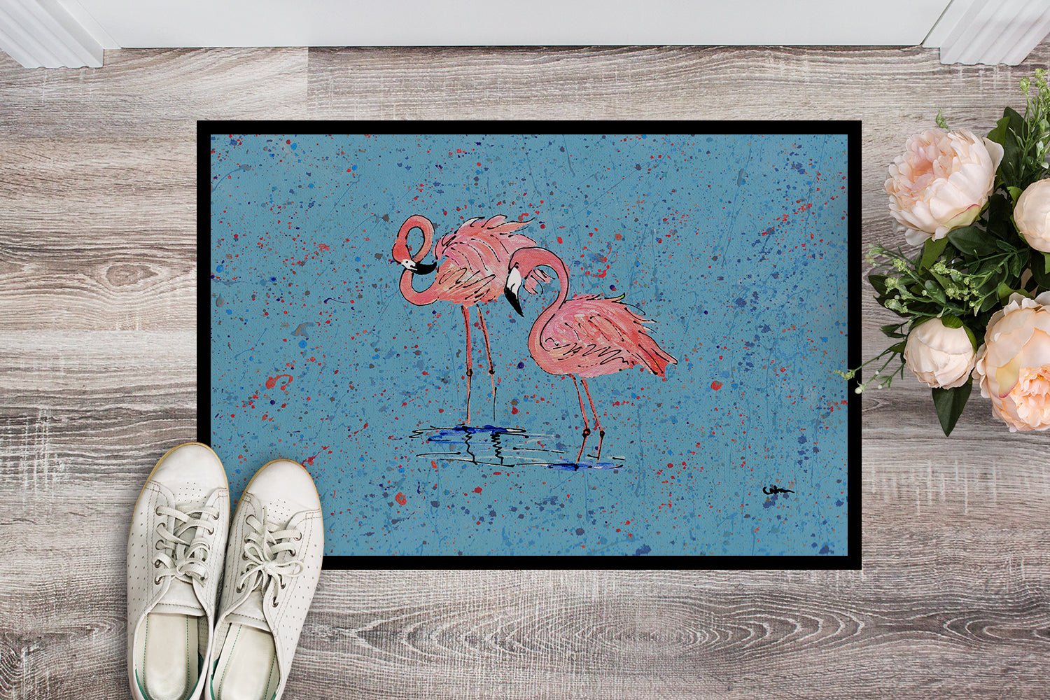 Flamingo Indoor or Outdoor Mat 18x27 8566 Doormat - the-store.com