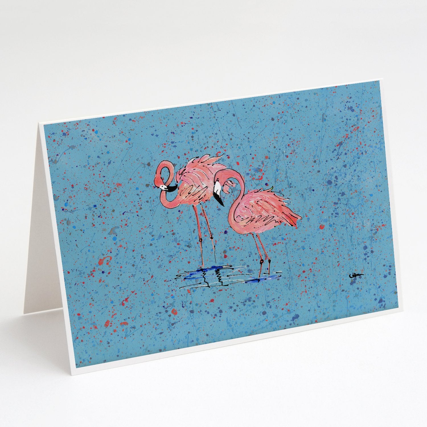 Buy this Flamingo Greeting Cards and Envelopes Pack of 8