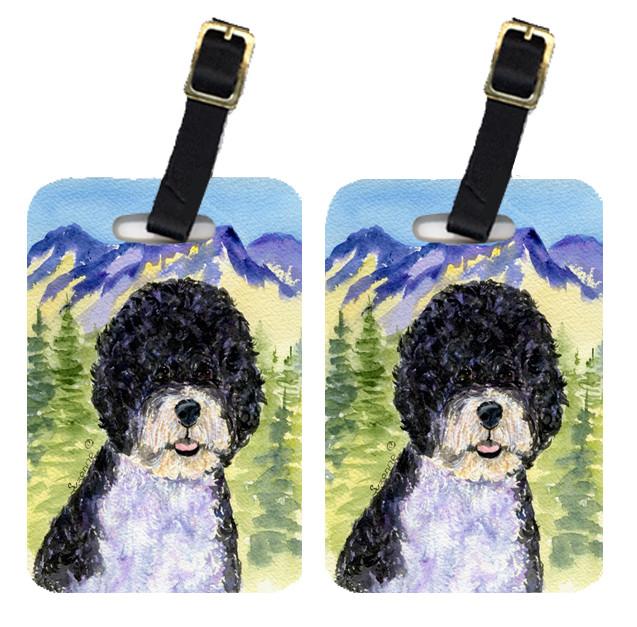 Pair of 2 Portuguese Water Dog Luggage Tags by Caroline's Treasures