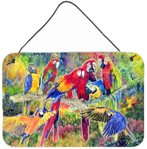 Parrot Indoor Aluminium Metal Wall or Door Hanging Prints by Caroline's Treasures