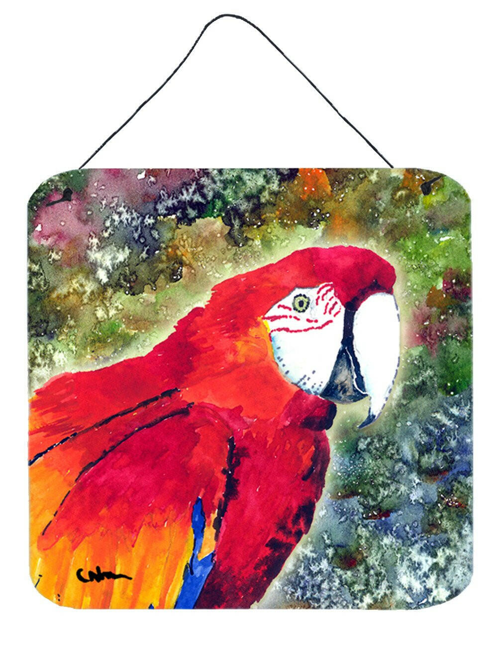 Parrot Aluminium Metal Wall or Door Hanging Prints by Caroline's Treasures