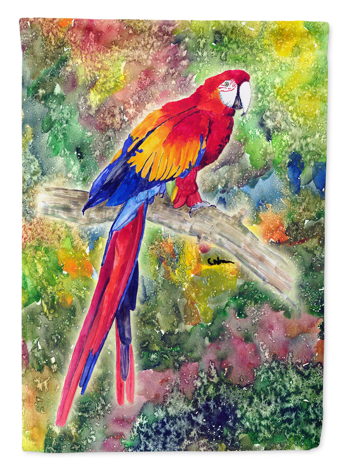 Parrot  Parrot Head Flag Garden Size.