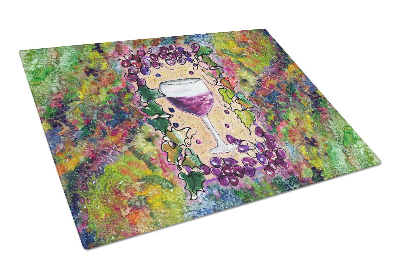 Wine  Glass Cutting Board Large by Caroline's Treasures