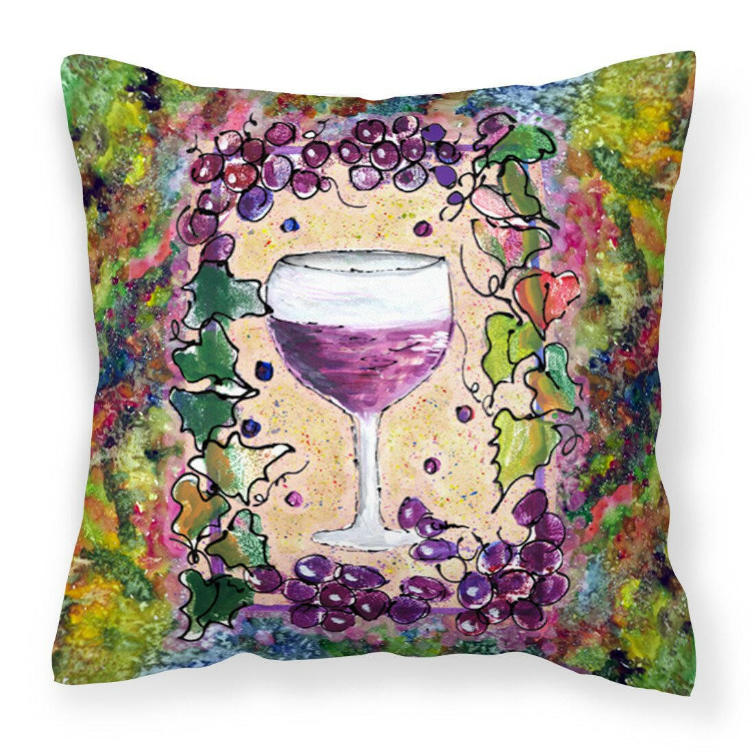 Wine Fabric Decorative Pillow 8616PW1414 - the-store.com