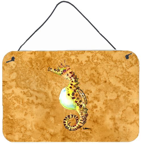 Seahorse Aluminium Metal Wall or Door Hanging Prints by Caroline's Treasures