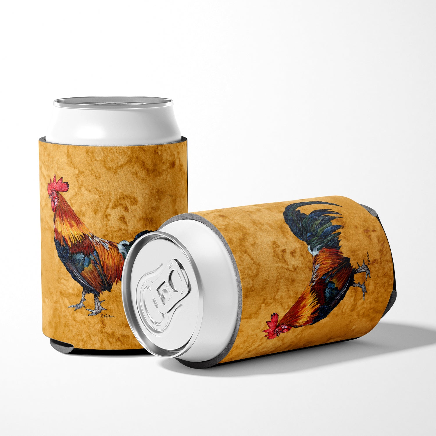 Bird - Rooster Can or Bottle Beverage Insulator Hugger.