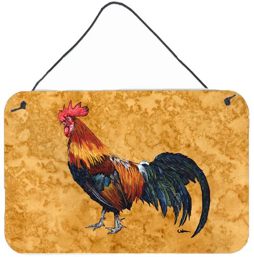 Rooster  Indoor Aluminium Metal Wall or Door Hanging Prints by Caroline's Treasures