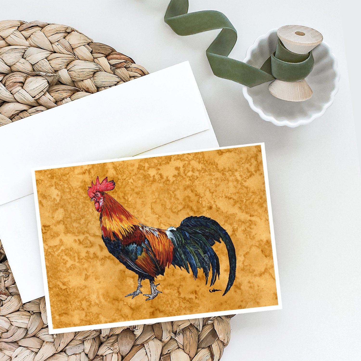 Buy this Rooster Greeting Cards and Envelopes Pack of 8