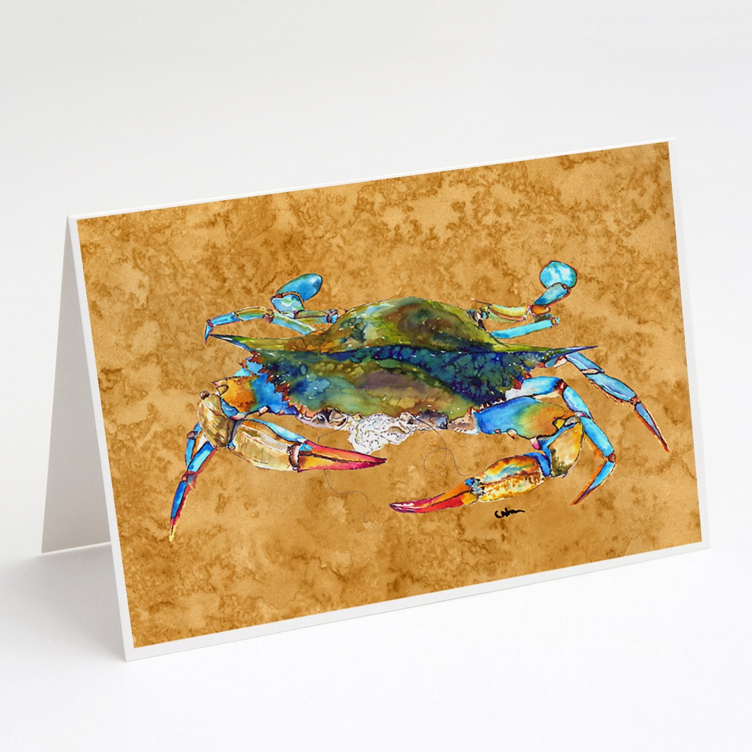 Buy this Crab Blowing Bubbles Greeting Cards and Envelopes Pack of 8