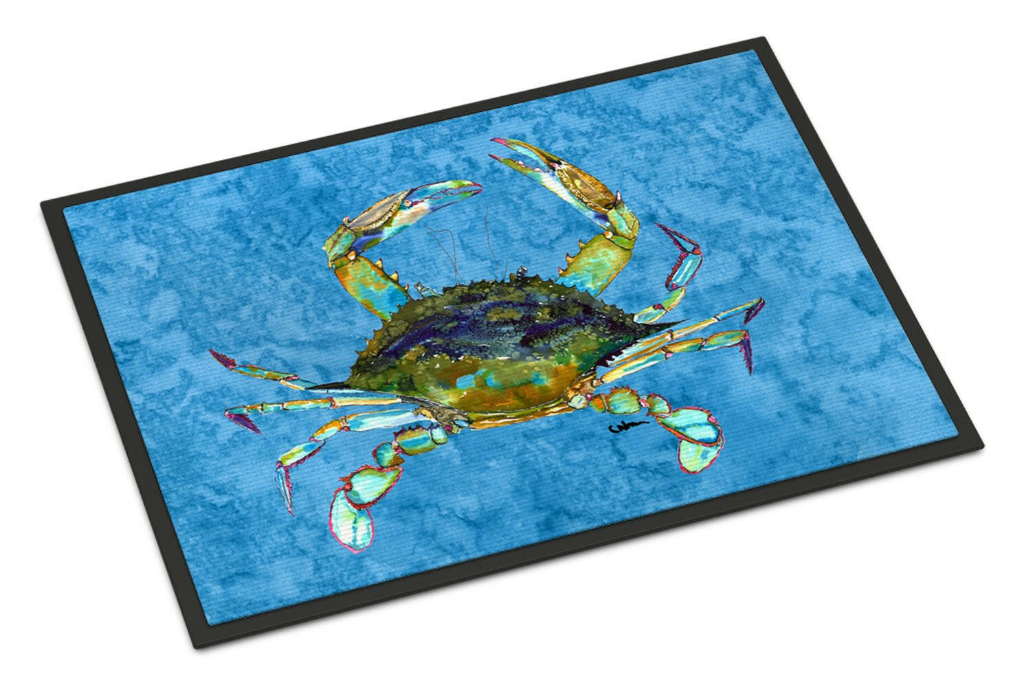 Blue Crab Indoor or Outdoor Mat 18x27 8656MAT - the-store.com