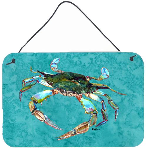 Crab Aluminium Metal Wall or Door Hanging Prints by Caroline&#39;s Treasures