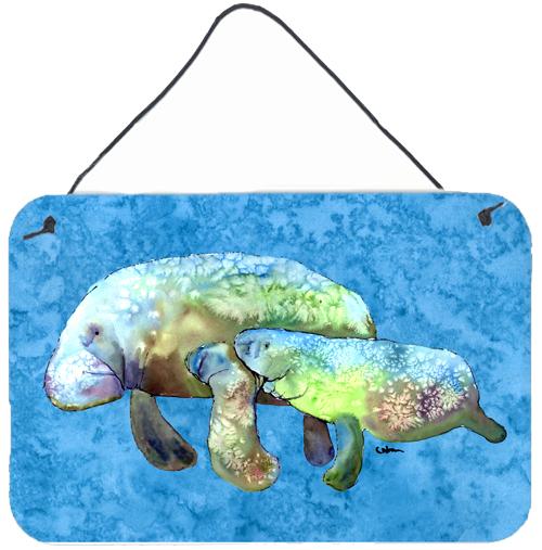 Manatee Aluminium Metal Wall or Door Hanging Prints by Caroline&#39;s Treasures