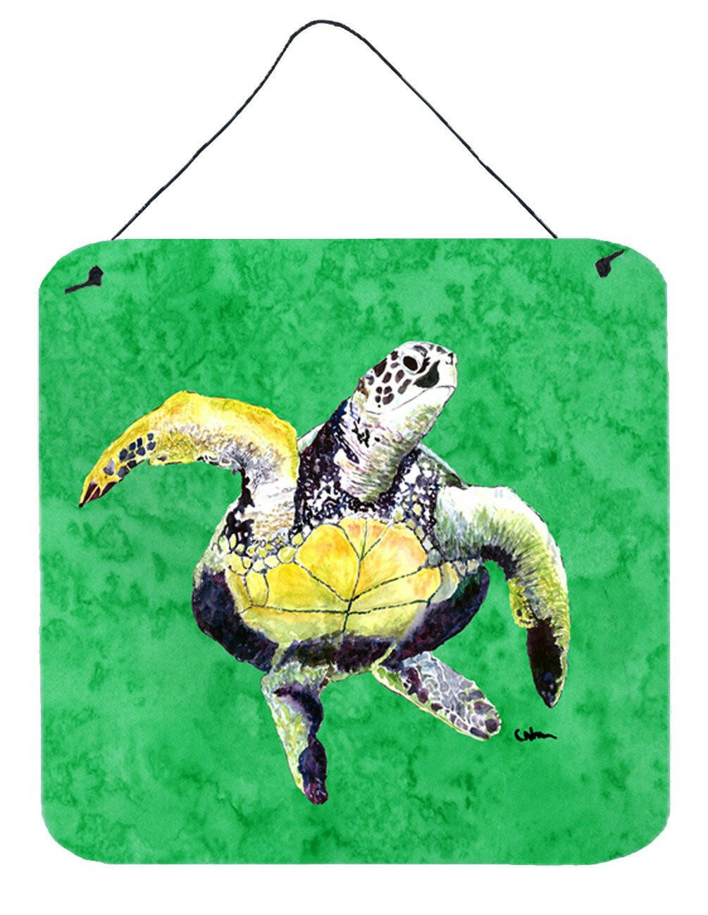 Turtle Aluminium Metal Wall or Door Hanging Prints by Caroline&#39;s Treasures