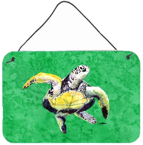 Turtle  Indoor Aluminium Metal Wall or Door Hanging Prints by Caroline's Treasures