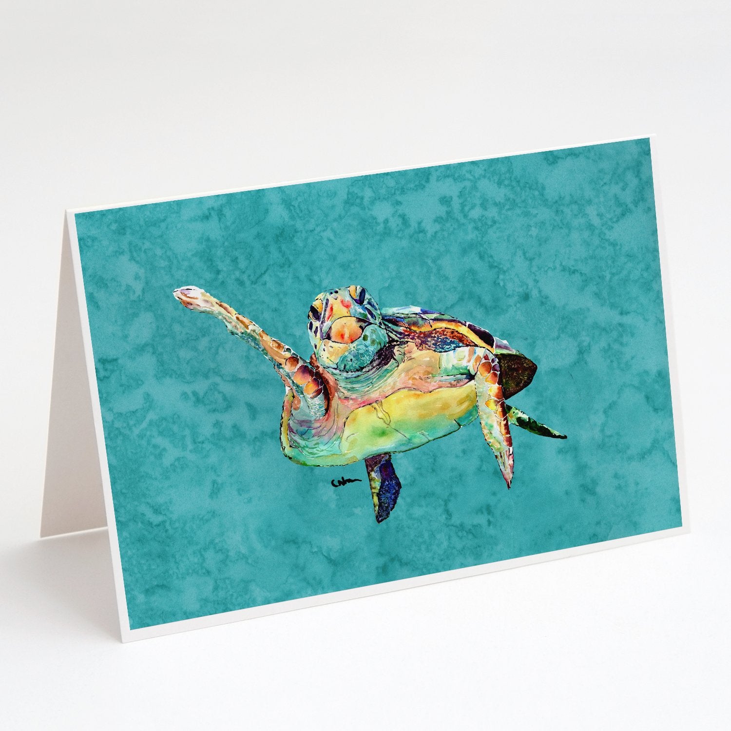 Buy this Loggerhead Turtle  Hi Five Greeting Cards and Envelopes Pack of 8