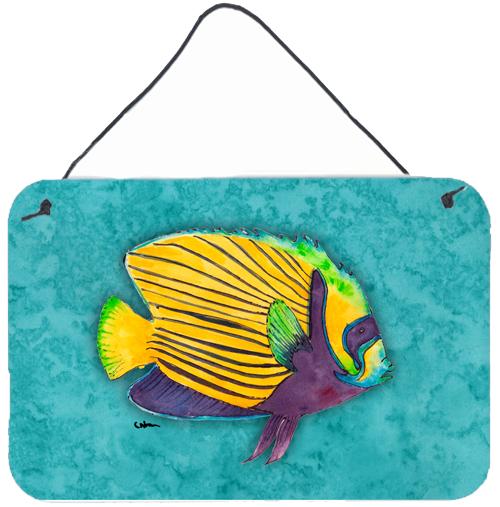 Fish Tropical Indoor Aluminium Metal Wall or Door Hanging Prints by Caroline&#39;s Treasures