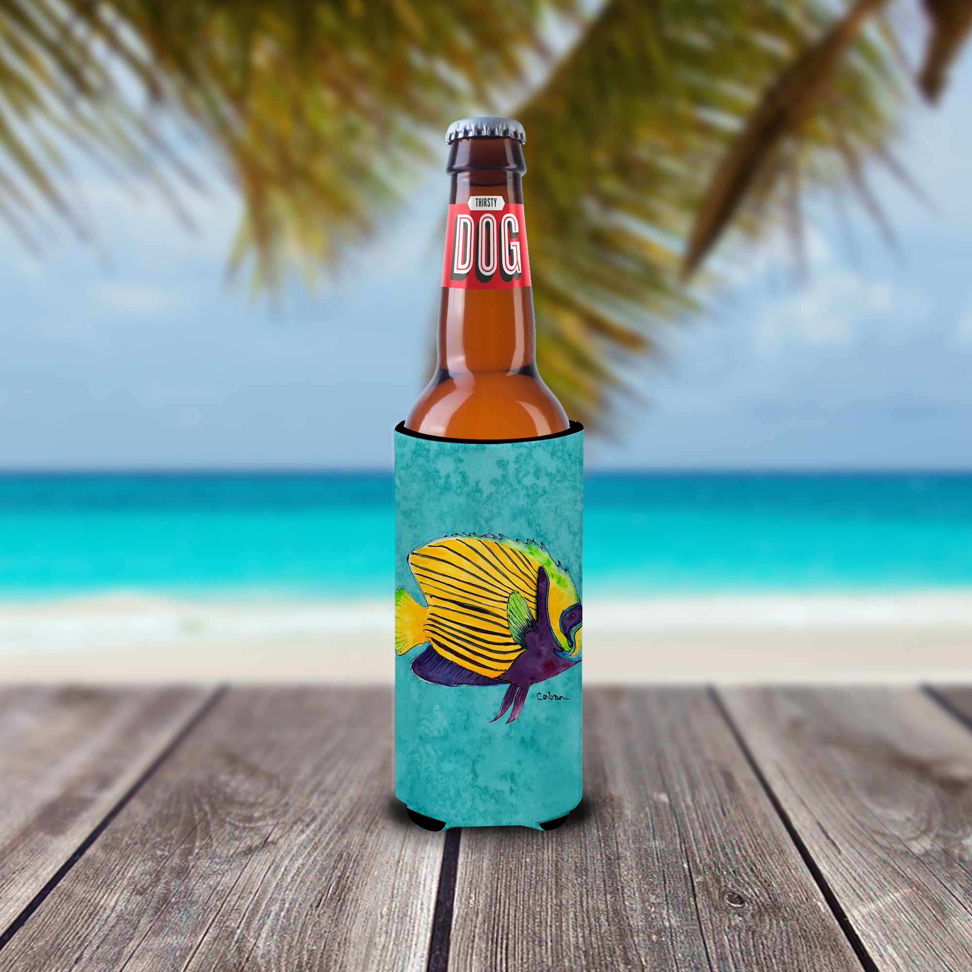 Fish  Tropical Ultra Beverage Insulators for slim cans 8674MUK.