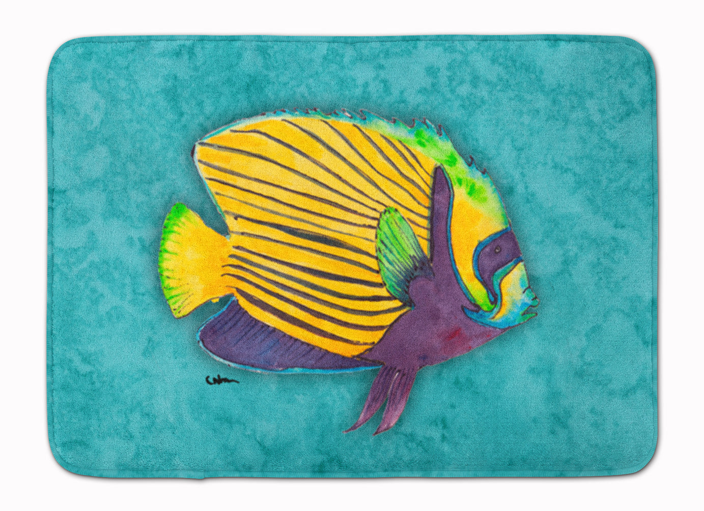 Tropical Fish Machine Washable Memory Foam Mat 8674RUG - the-store.com