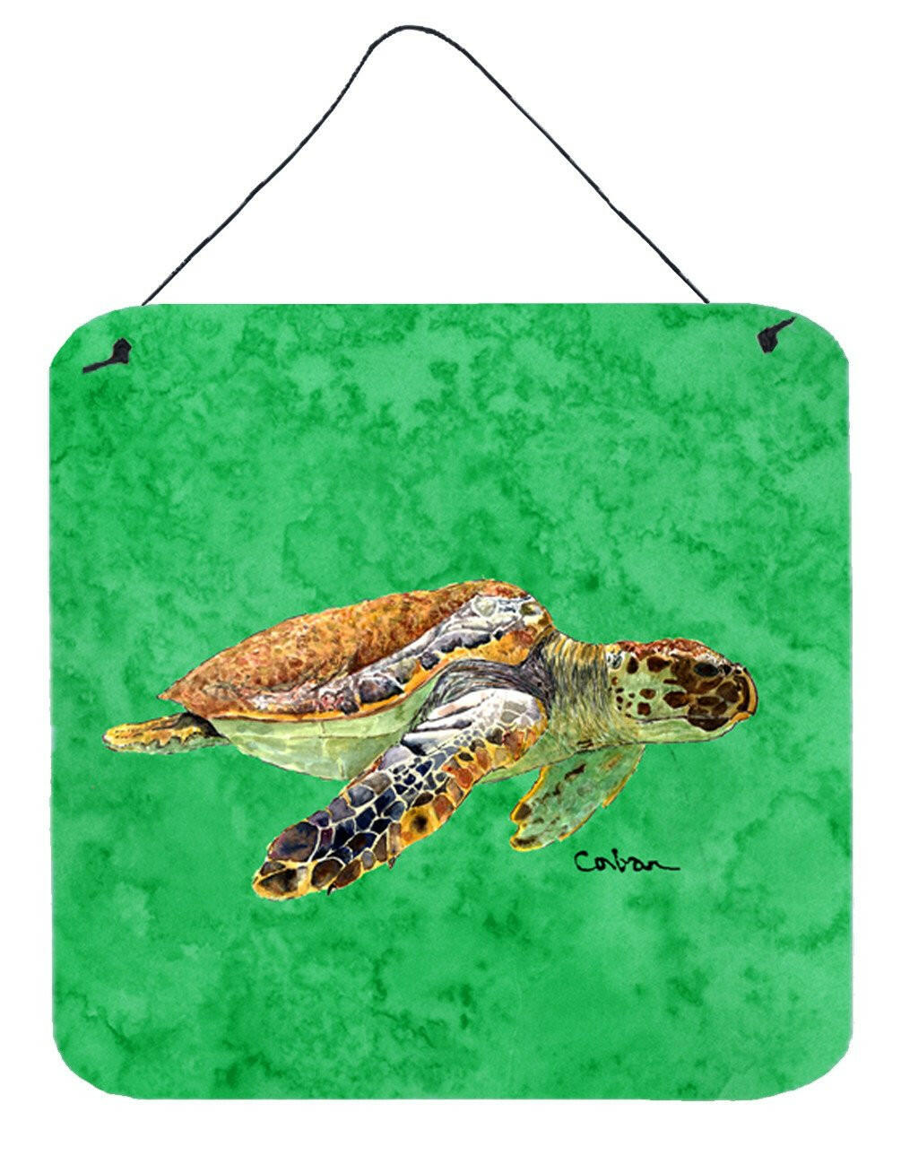 Turtle Aluminium Metal Wall or Door Hanging Prints by Caroline's Treasures