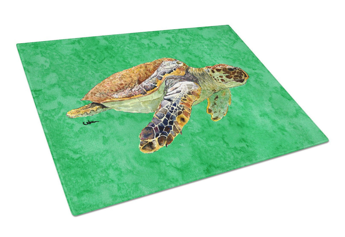 Turtle  Glass Cutting Board Large by Caroline&#39;s Treasures