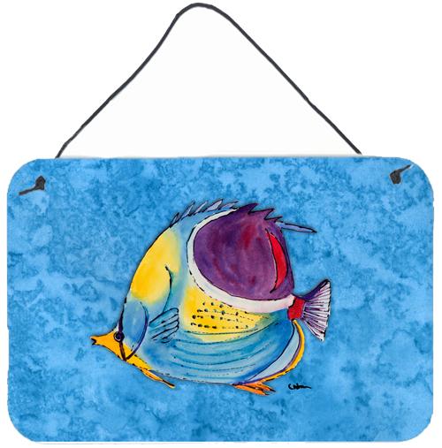 Fish Tropical Indoor Aluminium Metal Wall or Door Hanging Prints by Caroline&#39;s Treasures