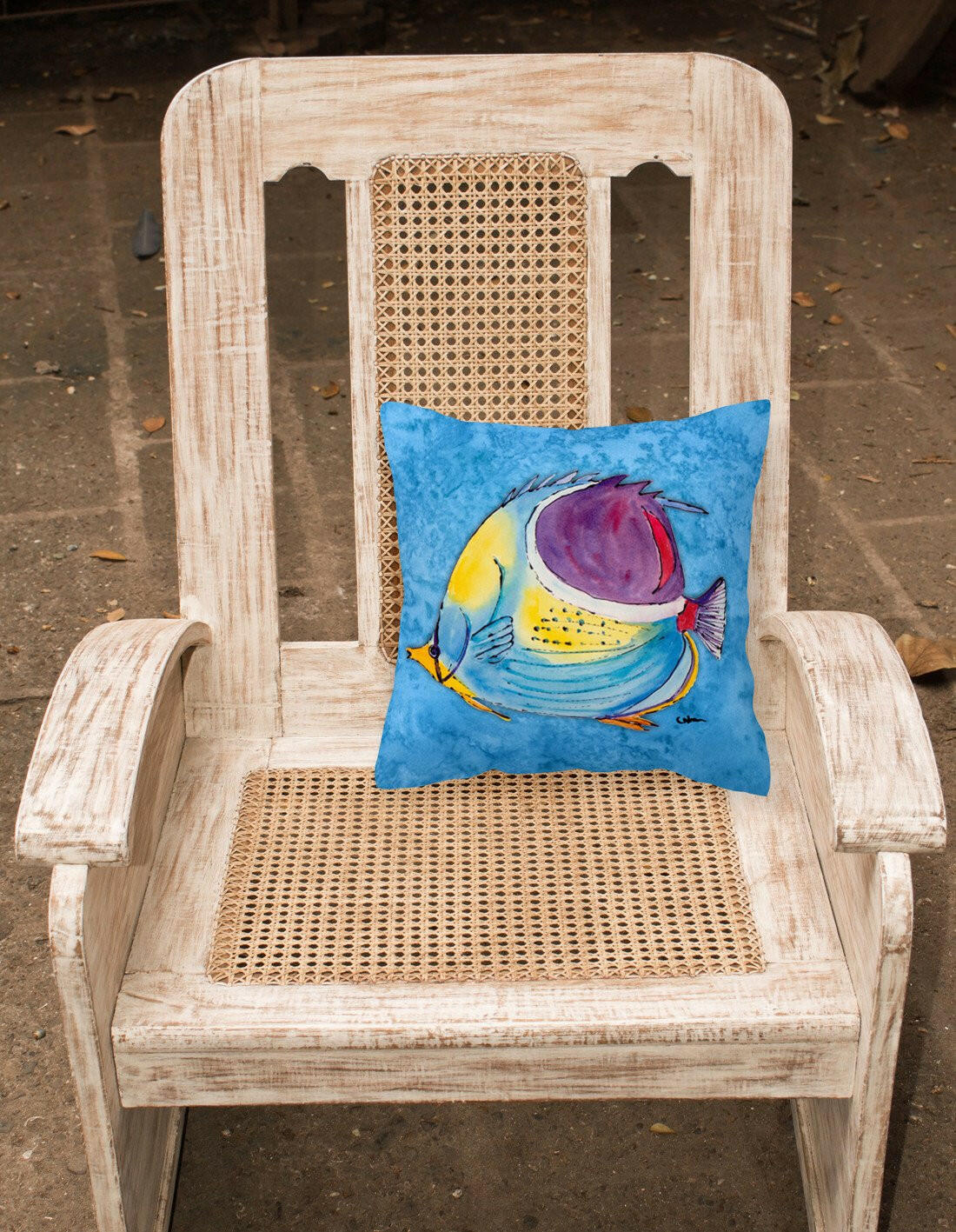 Tropical Fish Decorative   Canvas Fabric Pillow - the-store.com